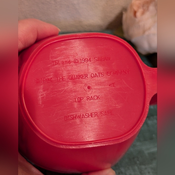 1994 Power Rangers Red Ranger Quaker Oats Promotional Cup - Picture 7 of 9